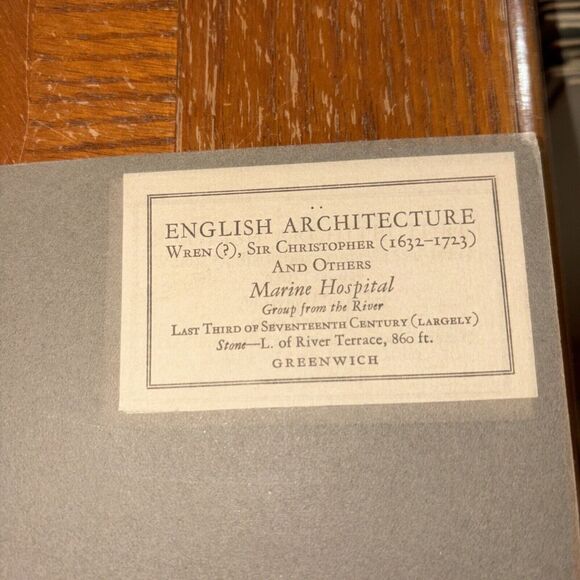 Vintage Marine Hospital Greenwich English Architecture Photo Christopher Wren - Picture 3 of 4
